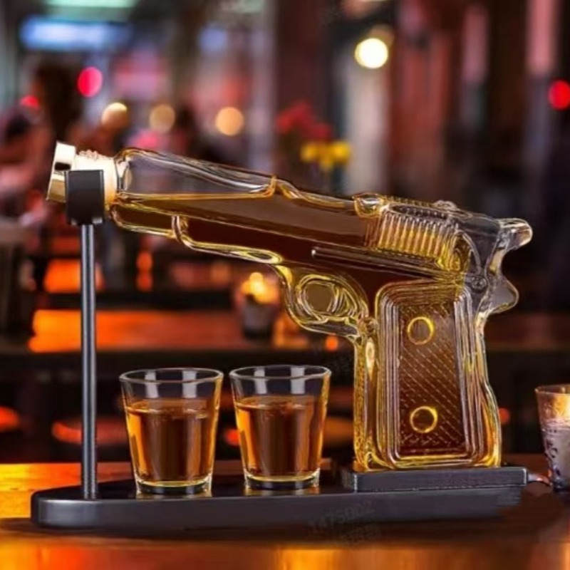 Glass Decanter Whiskey - Sandhawk Glass Pistol Decanter Whiskey Vodka