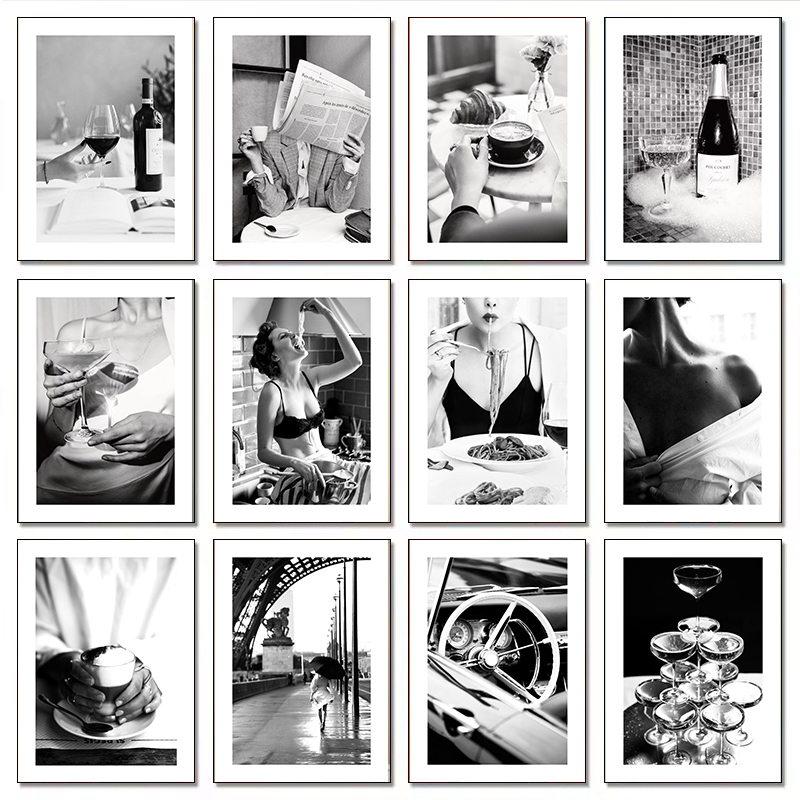 Quiet Luxury Lifestyle - Modern Luxury Fashion Champagne Wine Sexy