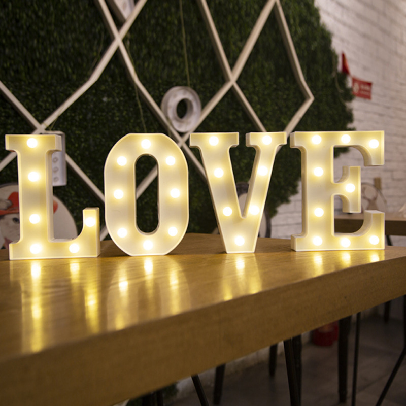 Quiet Luxury Lifestyle - Luxury Alphabet Letter LED Lights Luminous