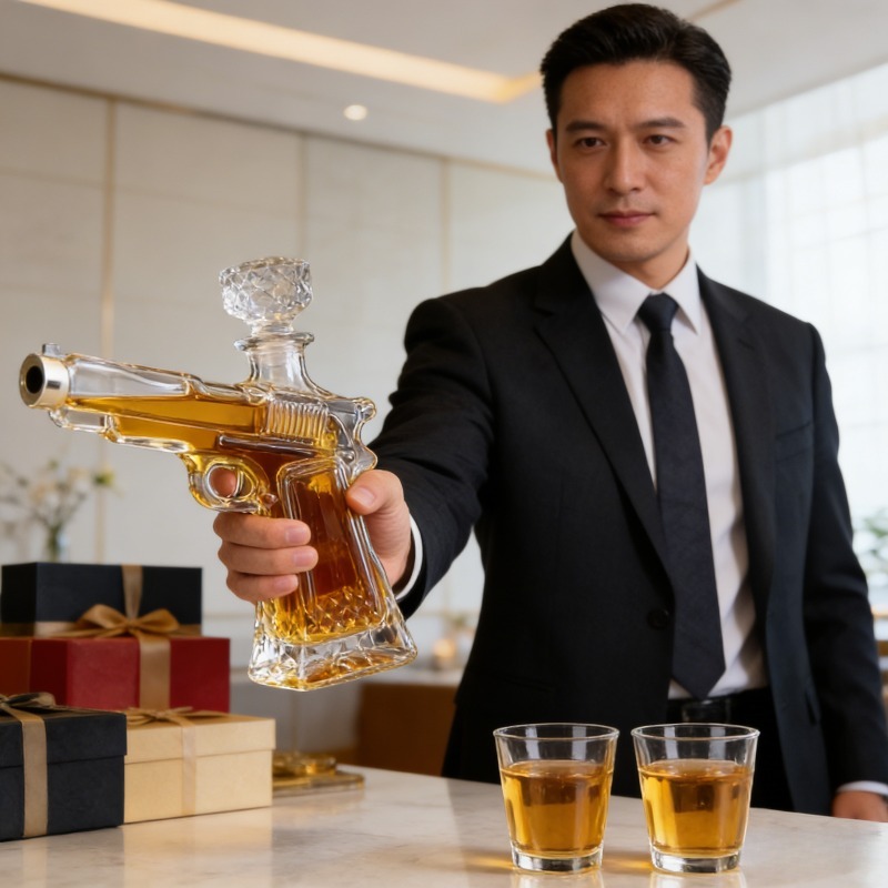 Sandhawk Glass Pistol Decanter - Glass Decanter Whiskey review and price