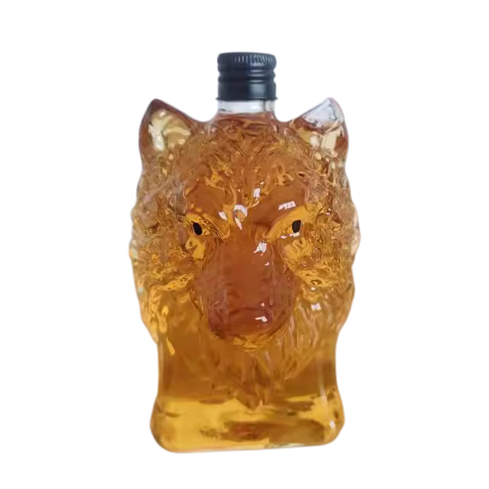 Wolf Art Statue Wine bottle Wh - Glass Decanter Whiskey review and price