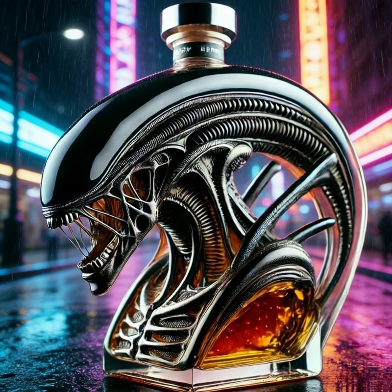 Alien Xenomorph Shaped Whiskey - Glass Decanter Whiskey review and price