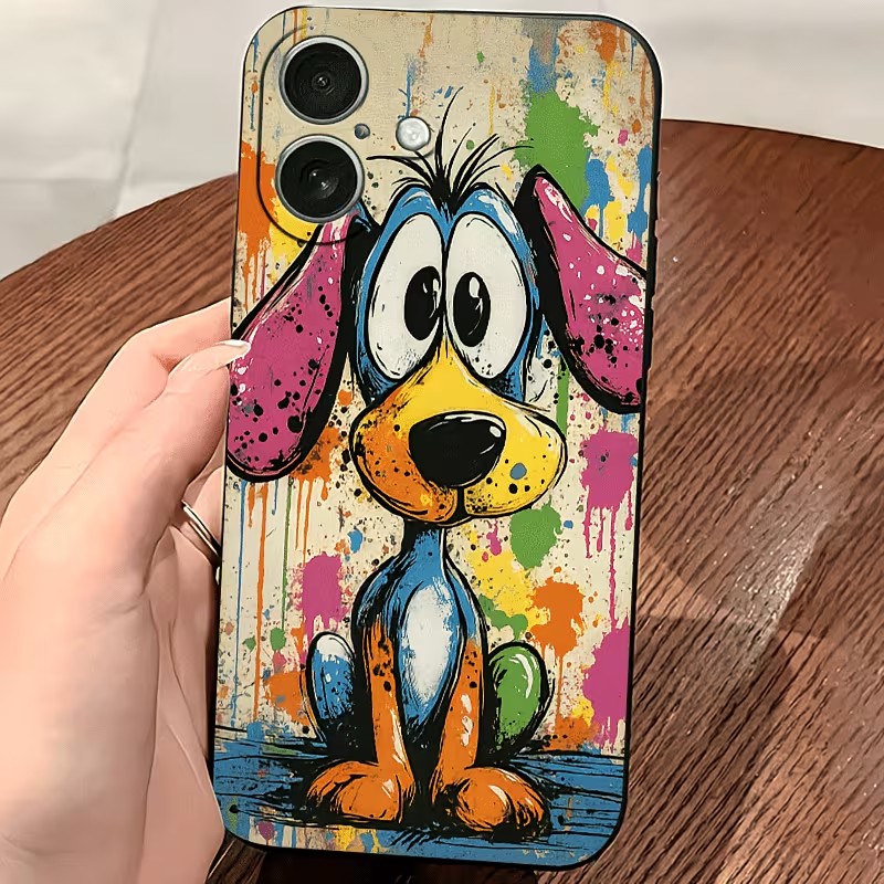 Graffiti Colored Puppy TPU Pho - Apple Iphone 15 Pro Max review and price