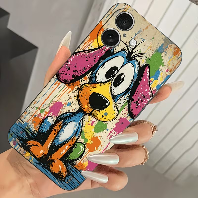 Graffiti Colored Puppy TPU Pho - Apple Iphone 15 Pro Max review and price