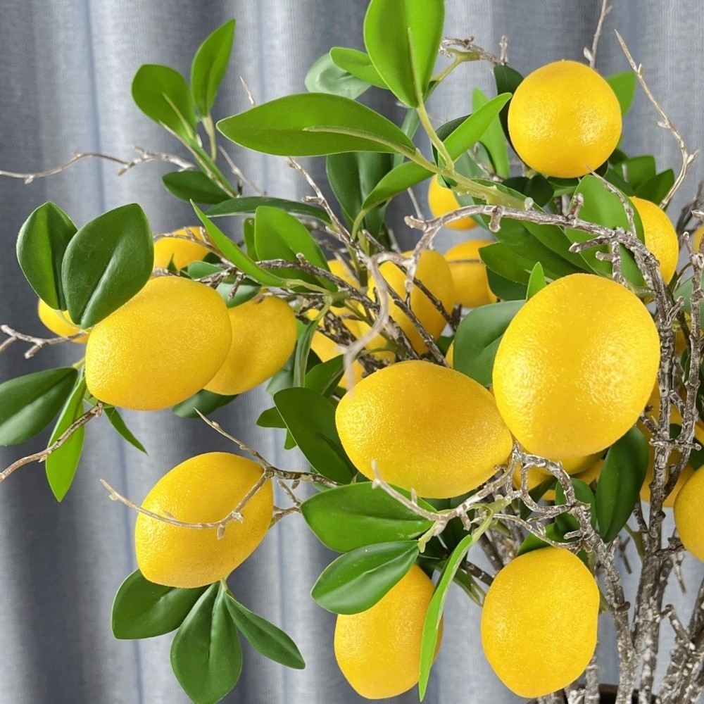 Green Leaves Artificial Lemon  - Quiet Luxury Lifestyle review and price
