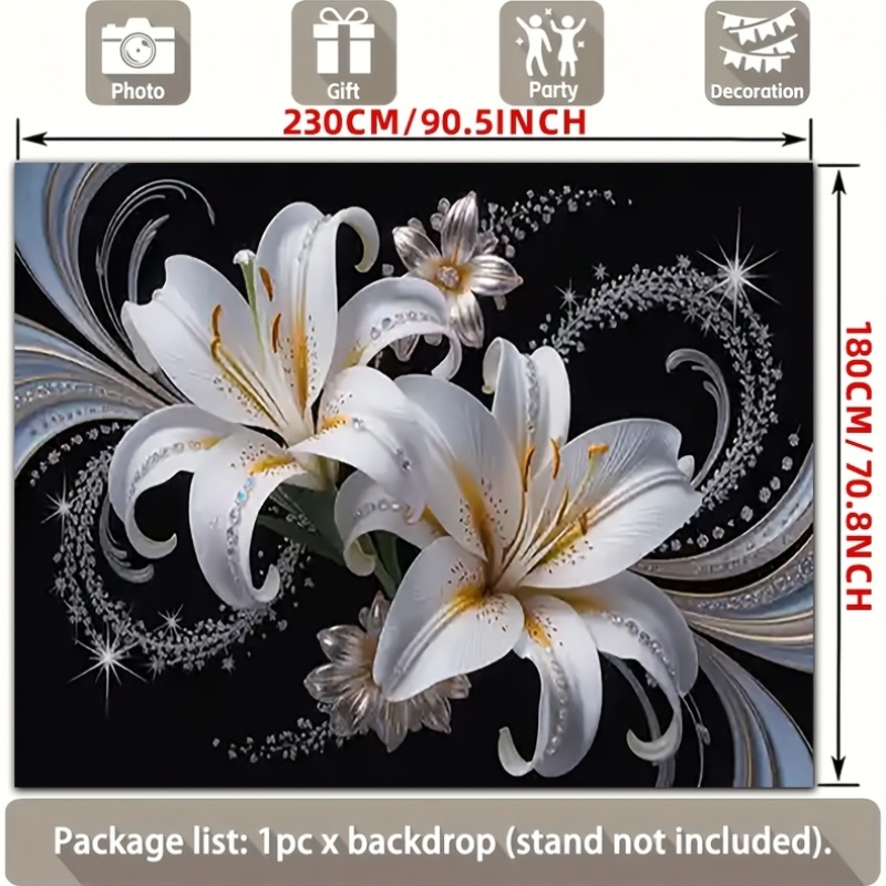 Luxurious White Lilies Floral  - Quiet Luxury Lifestyle review and price
