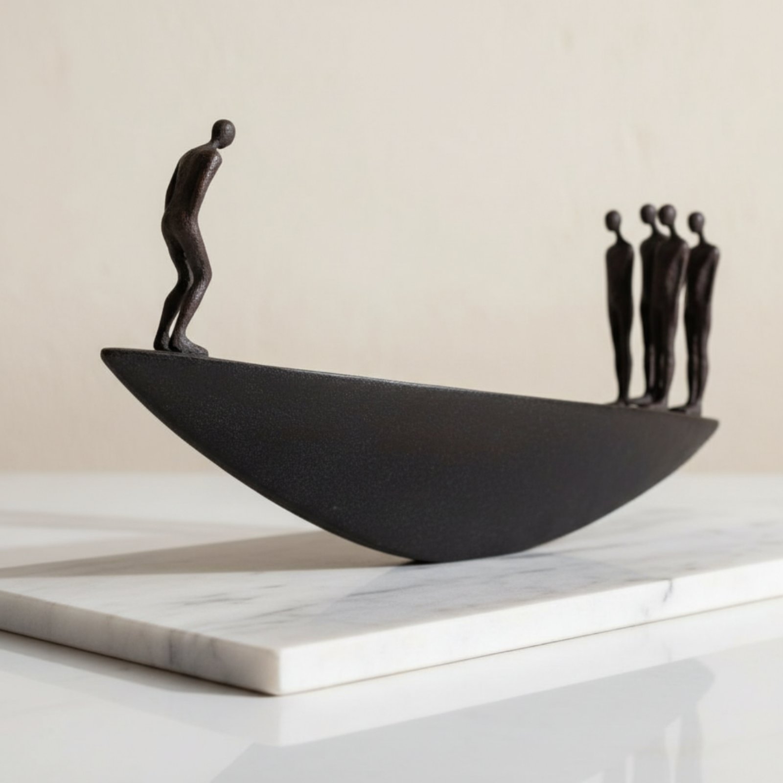 Modern Resin Sailboat Statue A - Quiet Luxury Lifestyle review and price