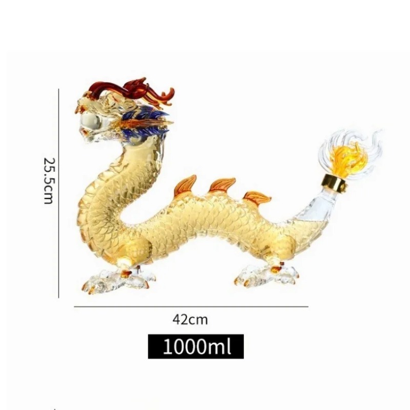 Dragon shaped Chinese Zodiac w - Glass Decanter Whiskey review and price