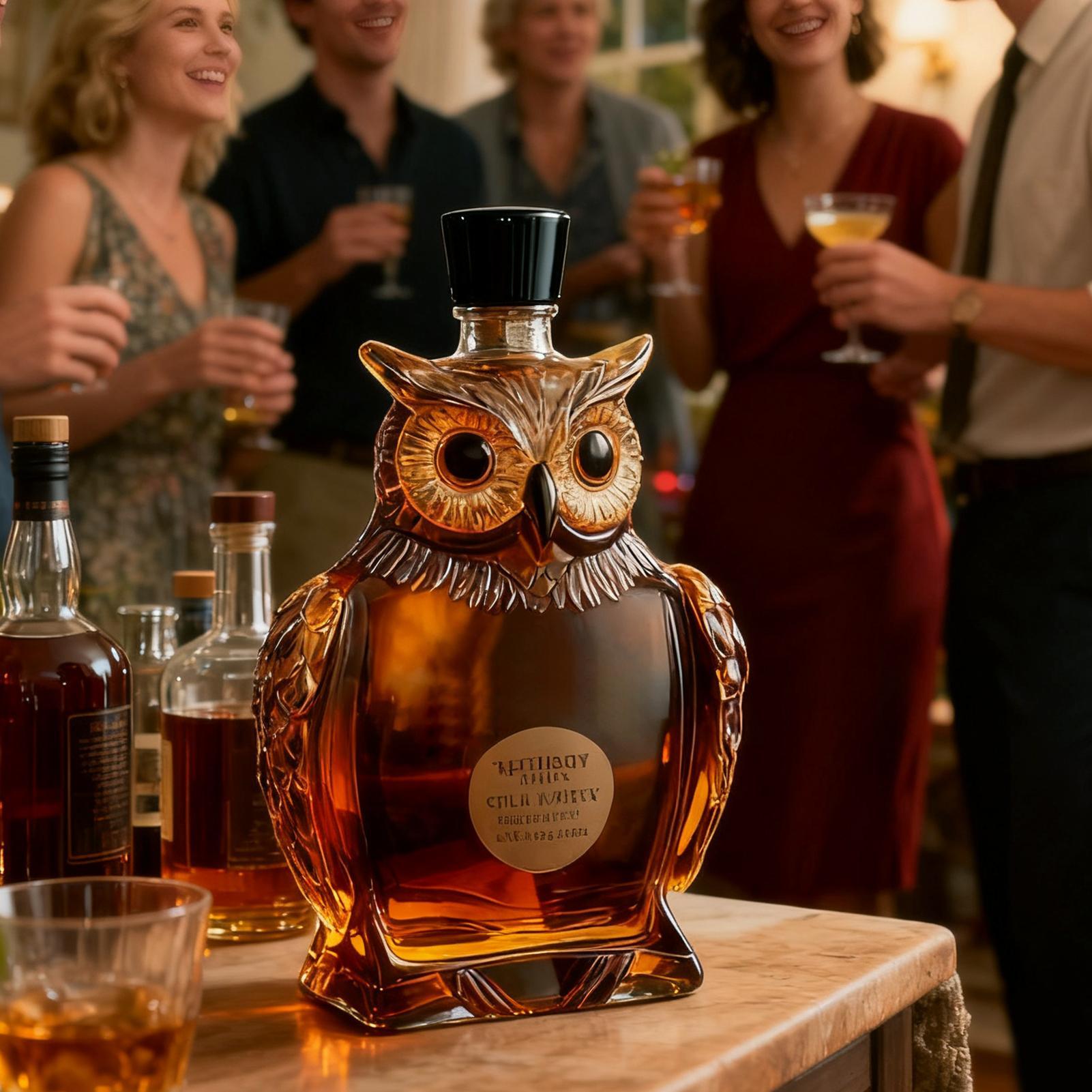 Owl Shape Home Bar Decanter 35 - Glass Decanter Whiskey review and price
